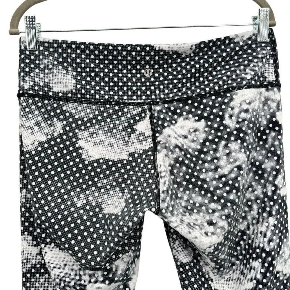 Lululemon Wunder Under Crop Il Dottie‎ Dream Rose Neutral Blush Size 10